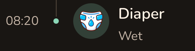 08:20 Diaper, wet