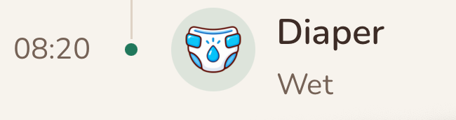 08:20 Diaper, wet