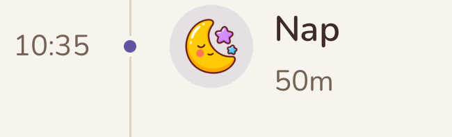 10:35 Nap, 50 minutes